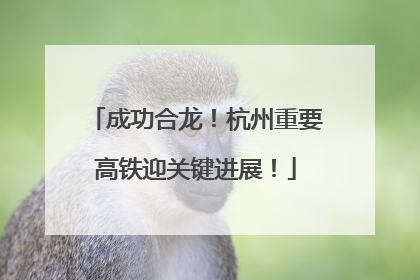 成功合龙！杭州重要高铁迎关键进展！