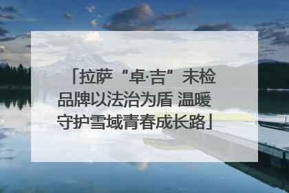 拉萨“卓·吉”未检品牌以法治为盾 温暖守护雪域青春成长路