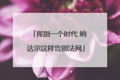 挥别一个时代 纳达尔这样告别法网