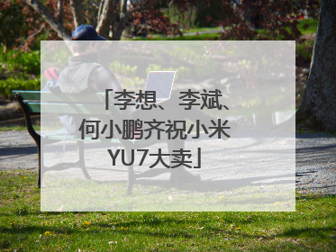 李想、李斌、何小鹏齐祝小米YU7大卖