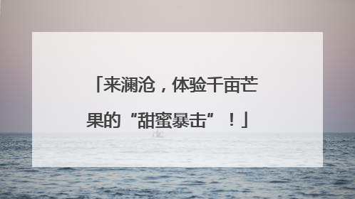 来澜沧，体验千亩芒果的“甜蜜暴击”！