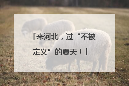 来河北，过“不被定义”的夏天！