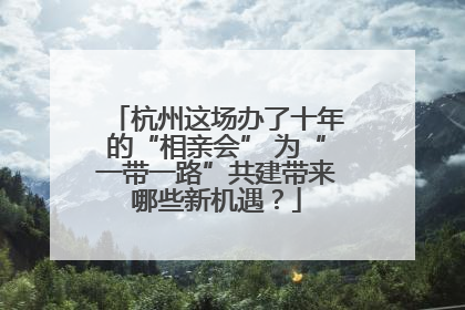 杭州这场办了十年的“相亲会” 为“一带一路”共建带来哪些新机遇？