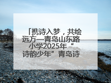 携诗入梦，共绘远方—青岛山东路小学2025年“诗韵少年”青岛诗词大会开幕畅游诗词之海