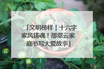 文明榜样｜十六字家风铸魂！邵翠云家庭书写大爱故事