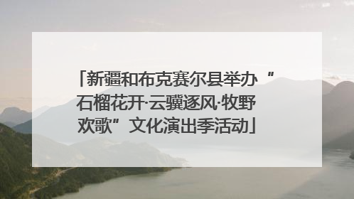 新疆和布克赛尔县举办“石榴花开·云骥逐风·牧野欢歌”文化演出季活动