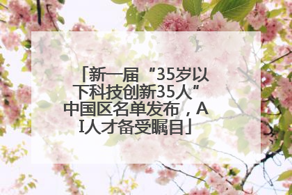 新一届“35岁以下科技创新35人”中国区名单发布，AI人才备受瞩目