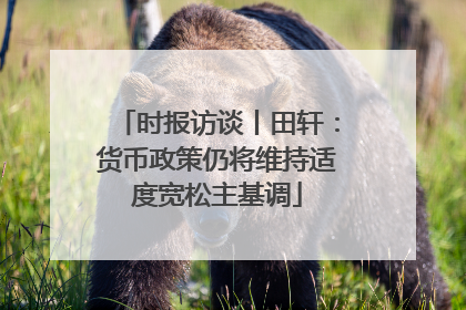 时报访谈丨田轩：货币政策仍将维持适度宽松主基调