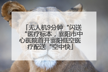 无人机9分钟“闪送“医疗标本，襄阳市中心医院首开襄阳低空医疗配送“空中快