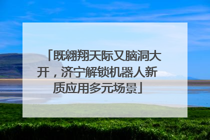 既翱翔天际又脑洞大开，济宁解锁机器人新质应用多元场景