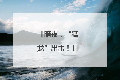 暗夜，“猛龙”出击！