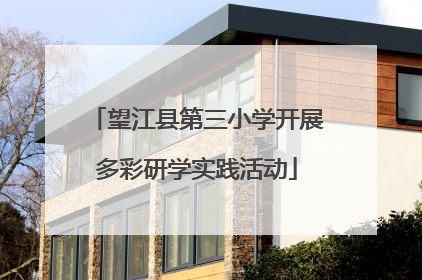 望江县第三小学开展多彩研学实践活动