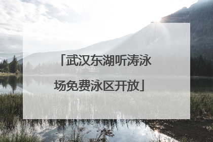 武汉东湖听涛泳场免费泳区开放