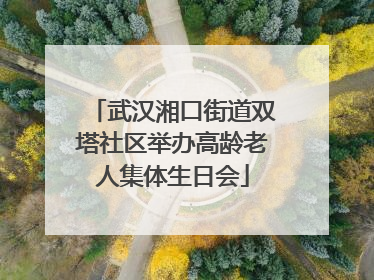 武汉湘口街道双塔社区举办高龄老人集体生日会