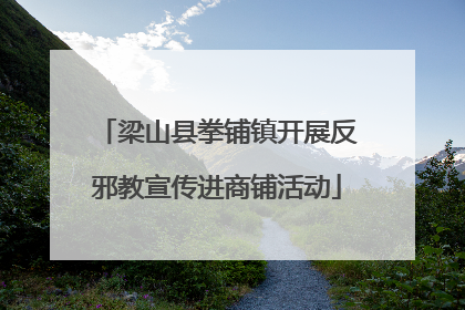 梁山县拳铺镇开展反邪教宣传进商铺活动