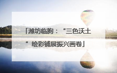 潍坊临朐：“三色沃土”绘彩铺展振兴画卷