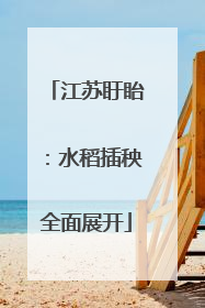 江苏盱眙：水稻插秧全面展开