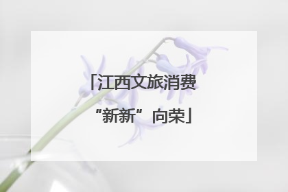 江西文旅消费“新新”向荣