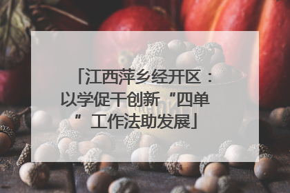 江西萍乡经开区：以学促干创新“四单”工作法助发展