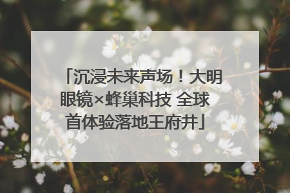 沉浸未来声场！大明眼镜×蜂巢科技 全球首体验落地王府井