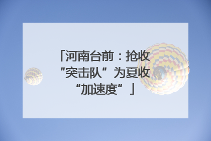 河南台前：抢收“突击队”为夏收“加速度”