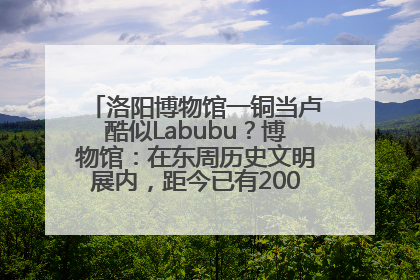洛阳博物馆一铜当卢酷似Labubu？博物馆：在东周历史文明展内，距今已有2000多年历史
