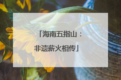海南五指山：非遗薪火相传