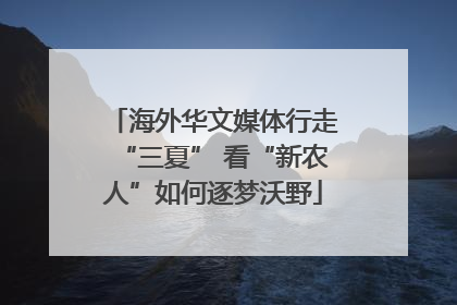海外华文媒体行走“三夏” 看“新农人”如何逐梦沃野