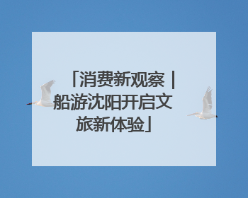 消费新观察｜船游沈阳开启文旅新体验
