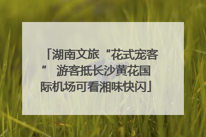 湖南文旅“花式宠客” 游客抵长沙黄花国际机场可看湘味快闪
