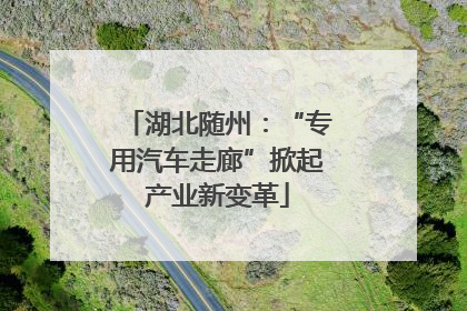 湖北随州：“专用汽车走廊”掀起产业新变革