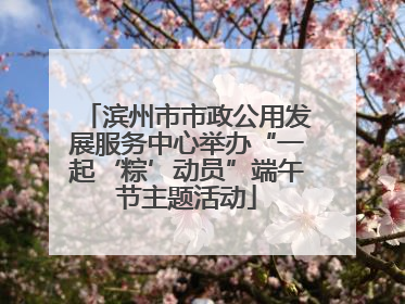 滨州市市政公用发展服务中心举办“一起‘粽’动员”端午节主题活动