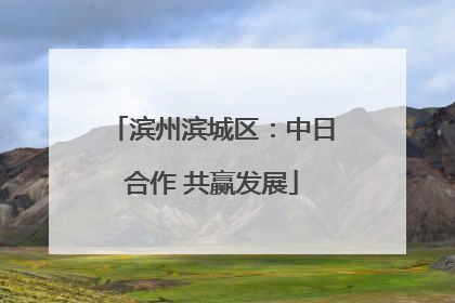 滨州滨城区:中日合作 共赢发展