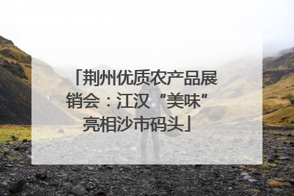 荆州优质农产品展销会：江汉“美味”亮相沙市码头