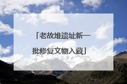 老故堆遗址新一批修复文物入藏