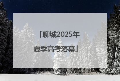 聊城2025年夏季高考落幕
