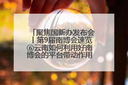 聚焦国新办发布会丨第9届南博会速览⑥云南如何利用好南博会的平台带动作用，深化与南亚国家的交流与合作？