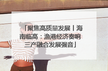 聚焦高质量发展丨海南临高：渔港经济奏响三产融合发展强音