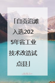 自贡沿滩入选2025年省工业技术改造试点县