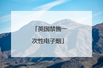 英国禁售一次性电子烟