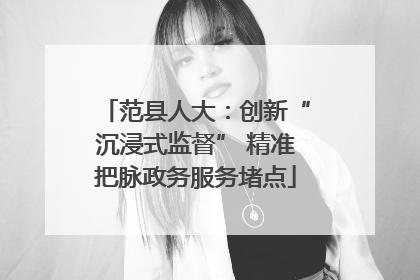 范县人大：创新“沉浸式监督” 精准把脉政务服务堵点