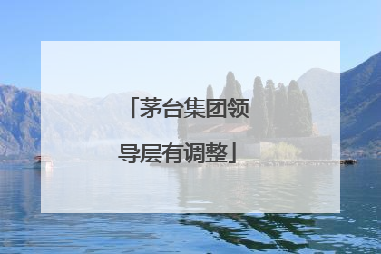 茅台集团领导层有调整
