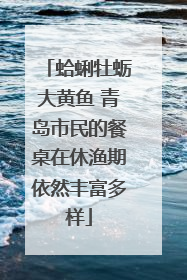 蛤蜊牡蛎大黄鱼 青岛市民的餐桌在休渔期依然丰富多样