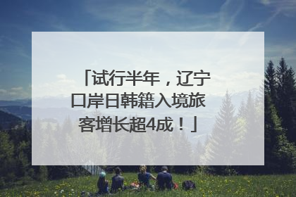 试行半年，辽宁口岸日韩籍入境旅客增长超4成！