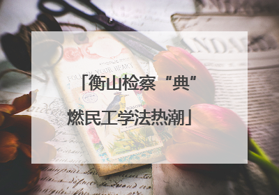衡山检察“典”燃民工学法热潮