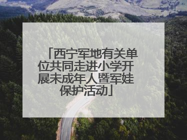 西宁军地有关单位共同走进小学开展未成年人暨军娃保护活动