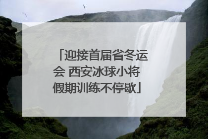 迎接首届省冬运会 西安冰球小将假期训练不停歇