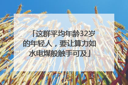 这群平均年龄32岁的年轻人，要让算力如水电煤般触手可及