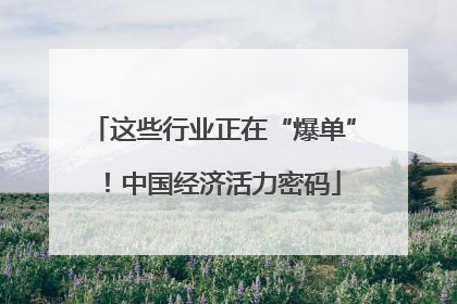 这些行业正在“爆单”！中国经济活力密码