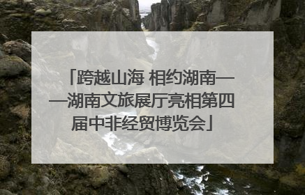 跨越山海 相约湖南——湖南文旅展厅亮相第四届中非经贸博览会